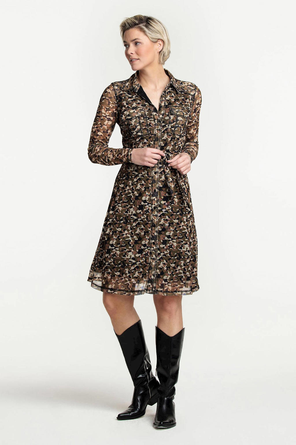 MIMI Maxi-Jurk met Luipaardprint | Damesjurk met Spaghettibandjes en F - Eleva Nederland