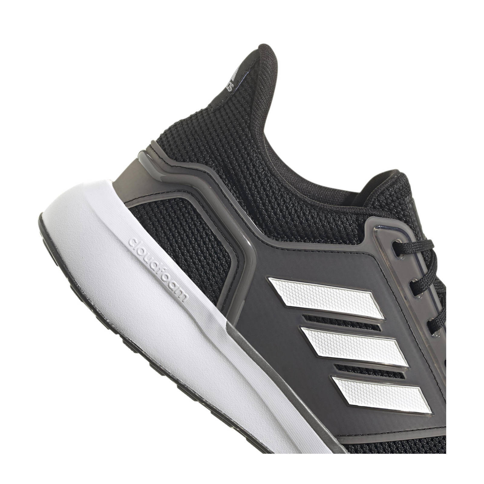 adidas Performance EQ19 hardloopschoenen zwart/wit/grijs | wehkamp