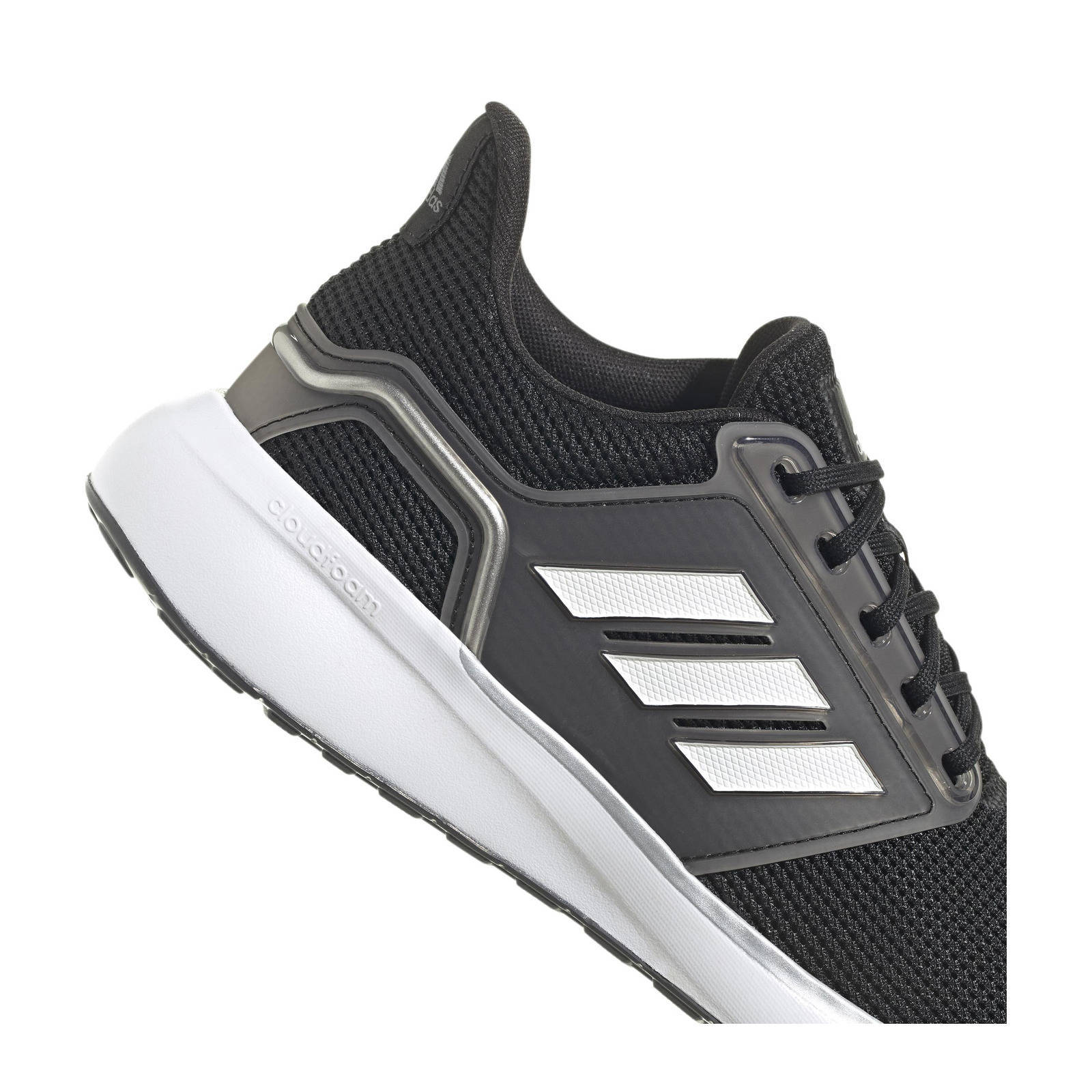 adidas Performance EQ19 Run Winter hardloopschoenen zwart/wit/blauw |  wehkamp