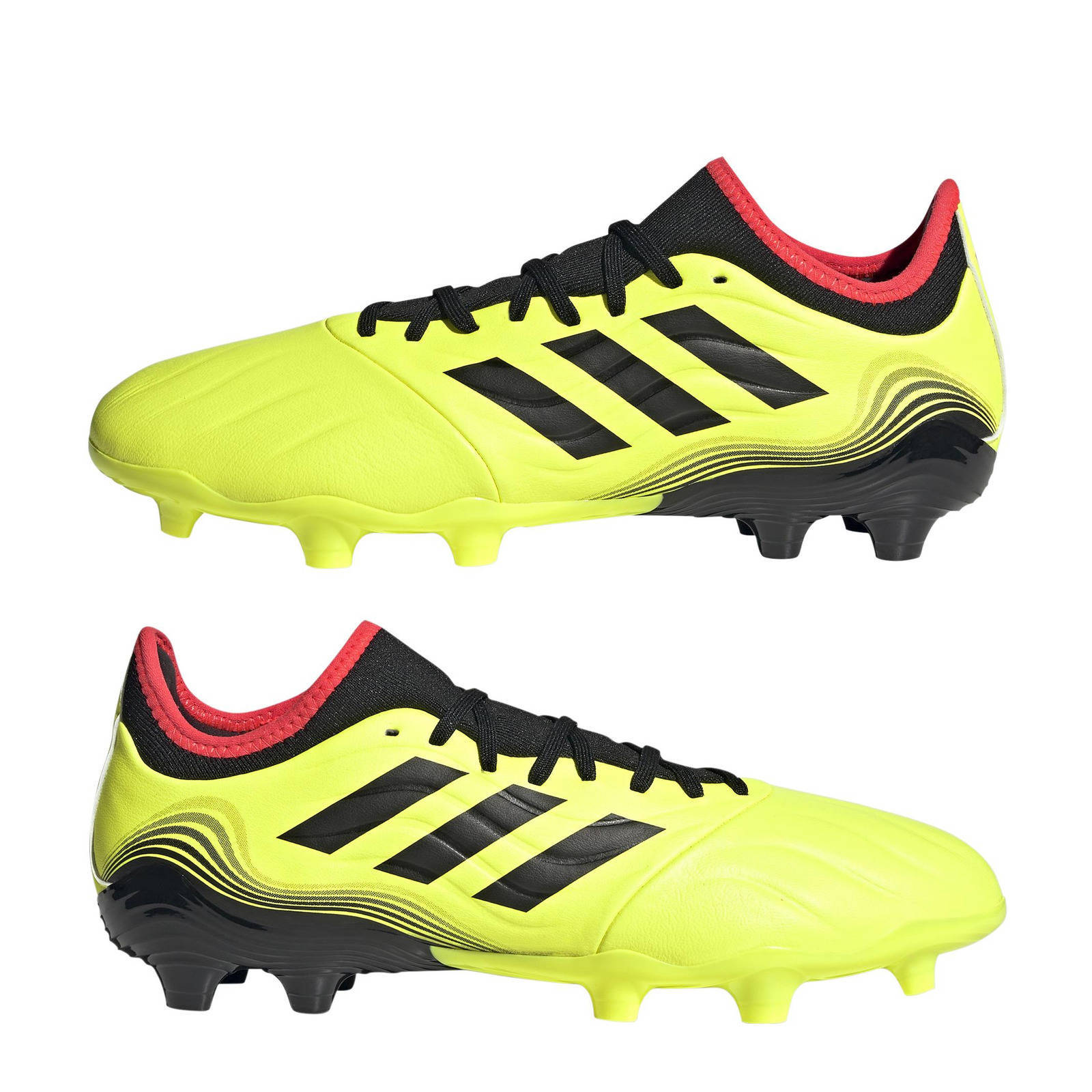 adidas Performance Copa Sense.3 FG Sr. voetbalschoenen geel/zwart/rood |  wehkamp