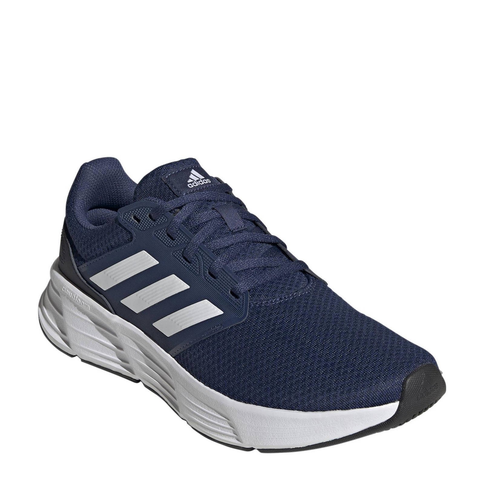 adidas Performance Galaxy 6 hardloopschoenen donkerblauw wit wehkamp