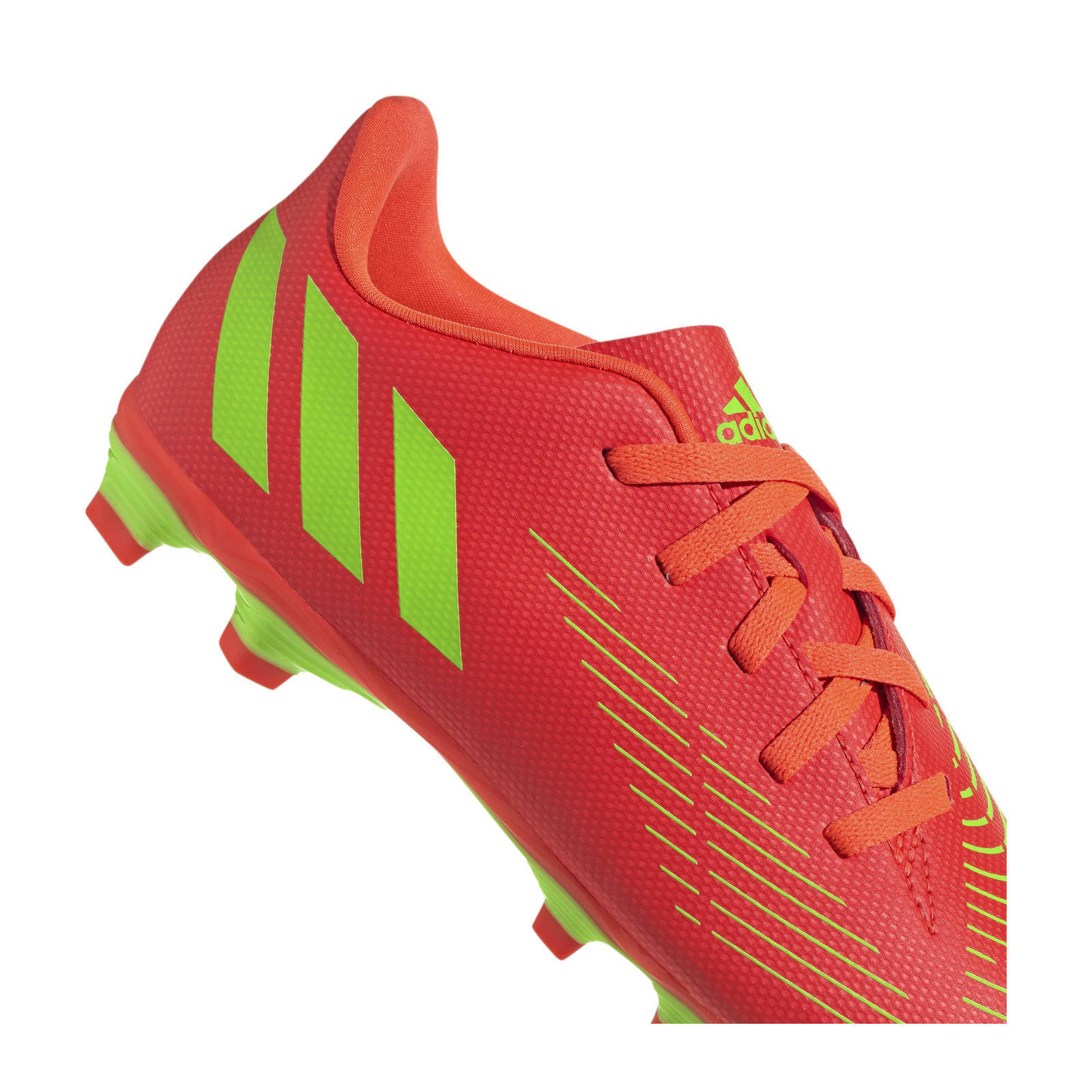 adidas Performance Predator Edge.4 FxG Jr. voetbalschoenen rood/limegroen/ zwart | wehkamp