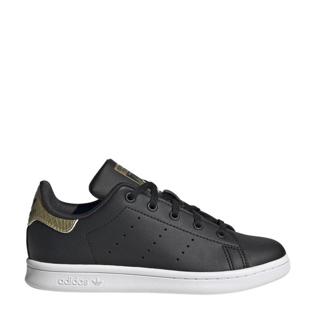 adidas Originals Stan Smith sneakers zwart/wit/goud wehkamp
