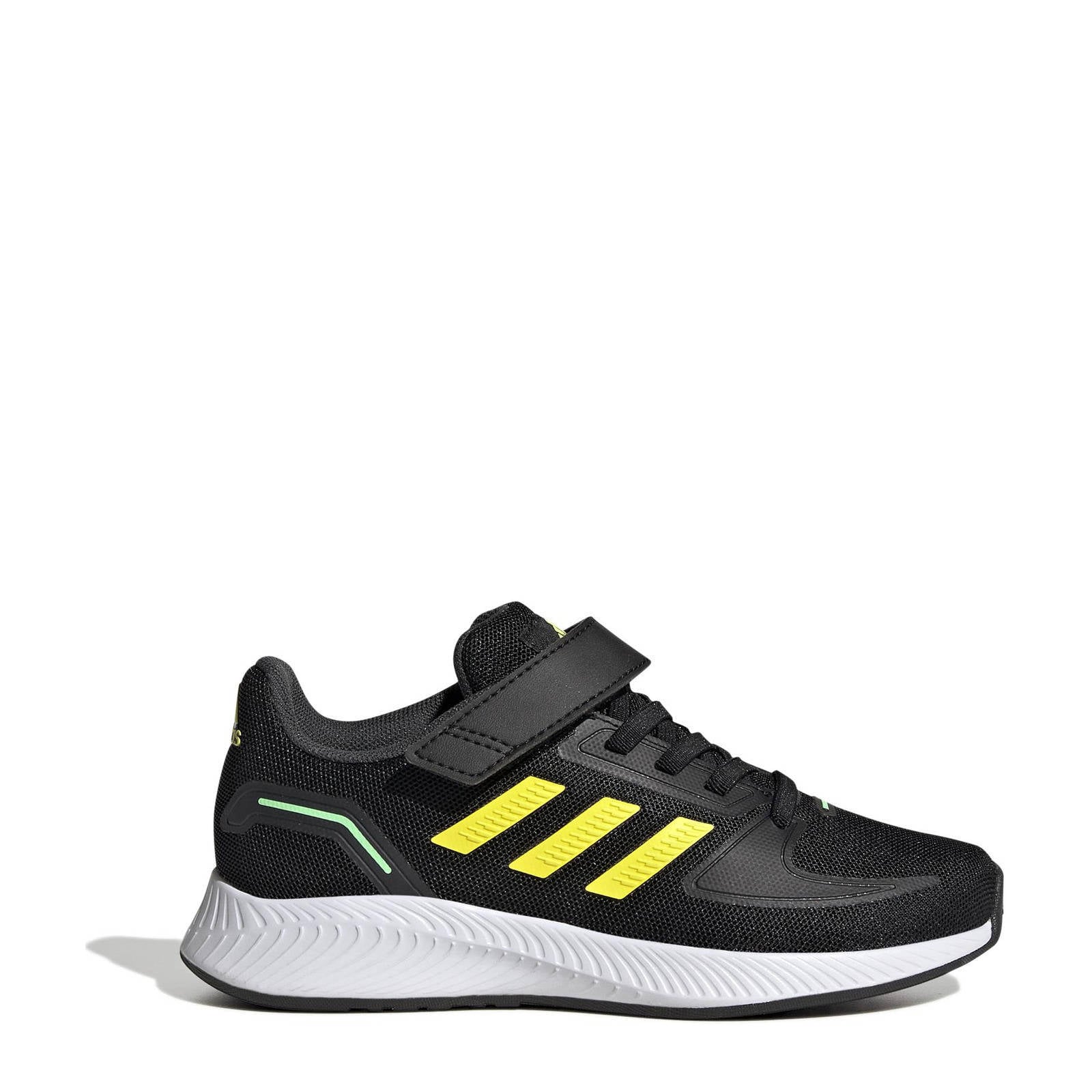 adidas Performance Runfalcon 2.0 sneakers zwart/geel/groen kids | wehkamp