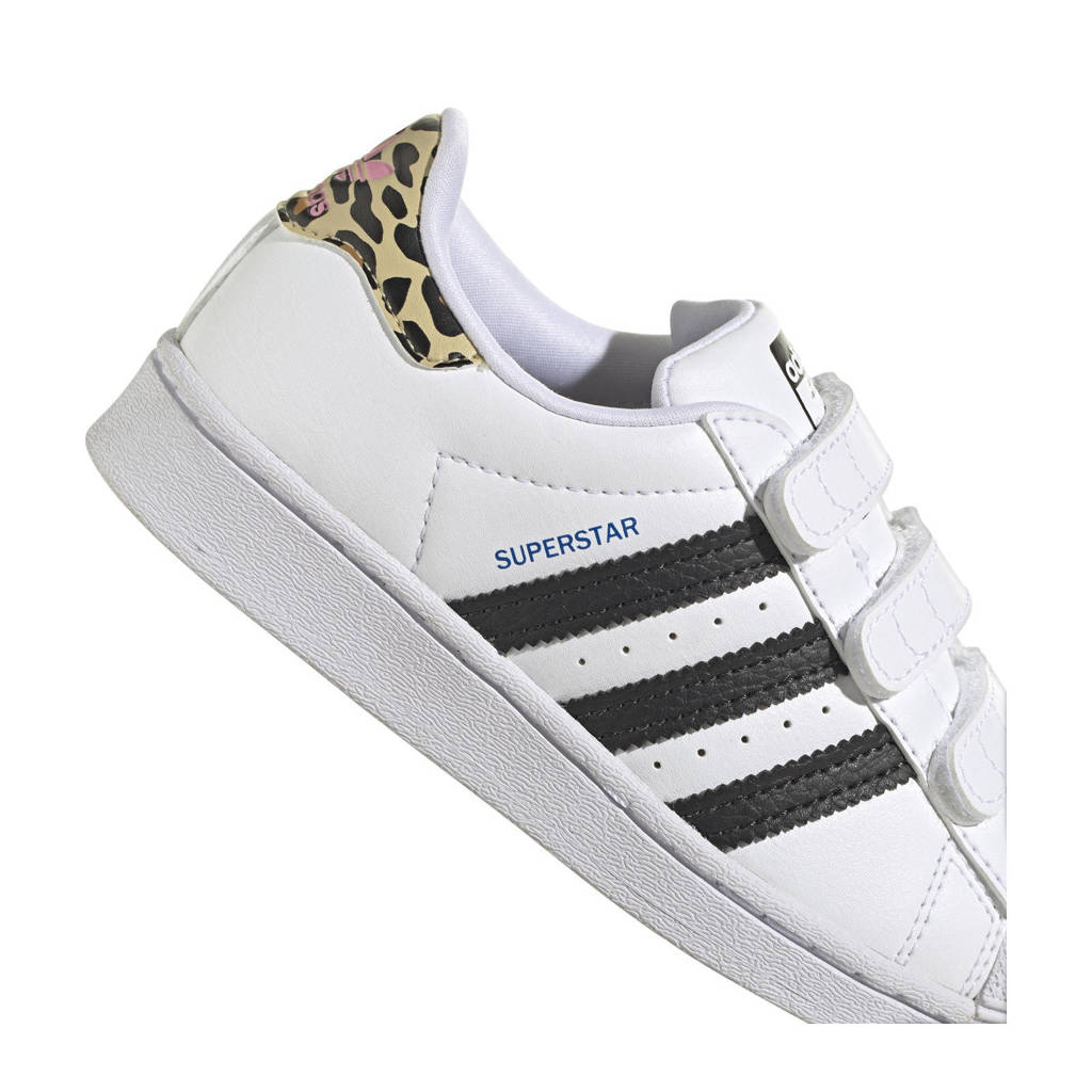 adidas Originals Superstar sneakers wit/zwart/blauw | wehkamp