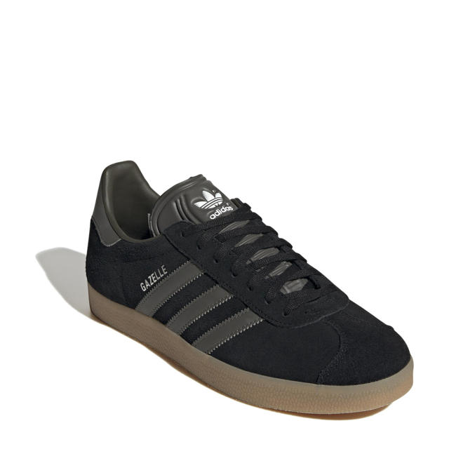 tong evenaar spleet adidas Originals Gazelle sneakers zwart/wit | wehkamp