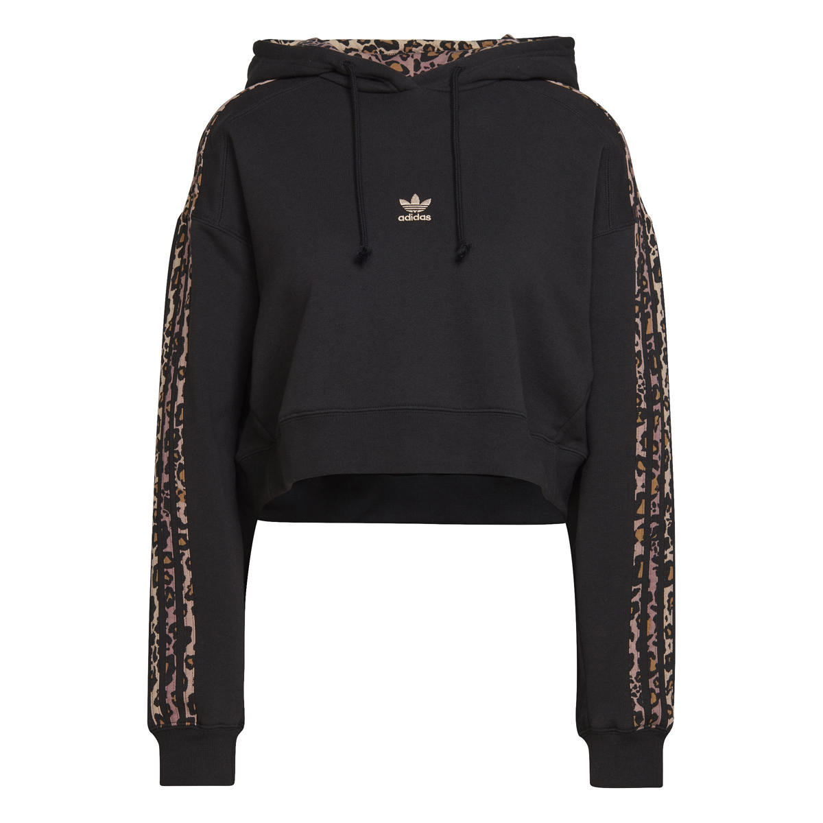 troon Vlekkeloos Missend adidas Originals hoodie zwart/luipaardprint | wehkamp
