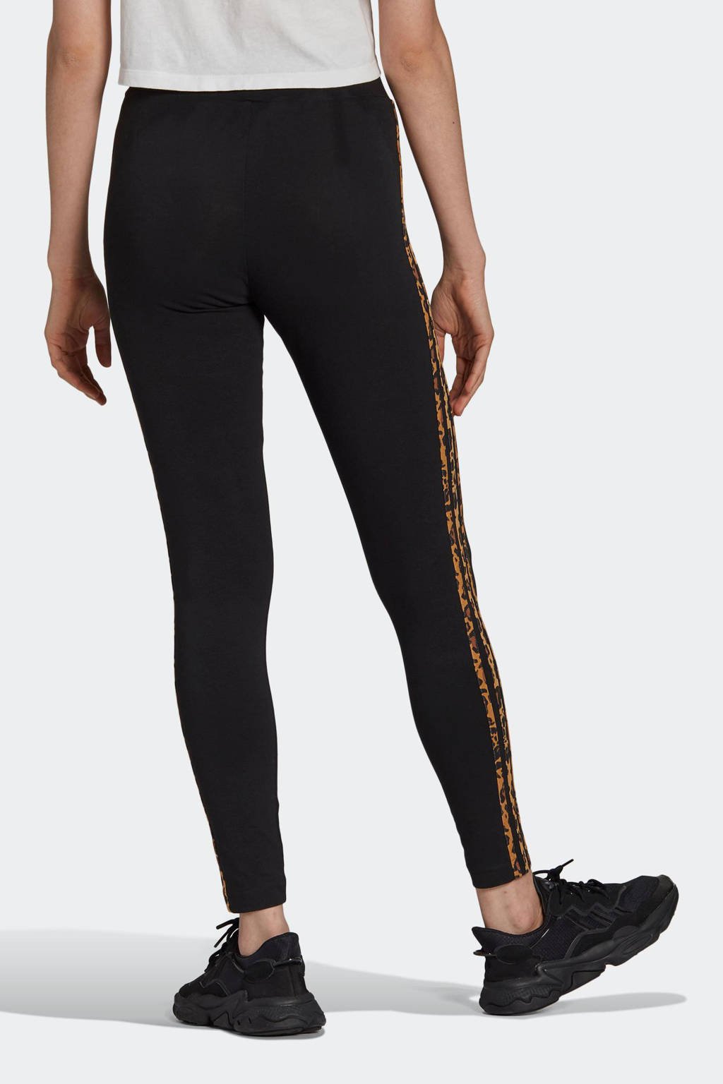 gehandicapt stikstof kin adidas Originals legging zwart/tijgerprint | wehkamp