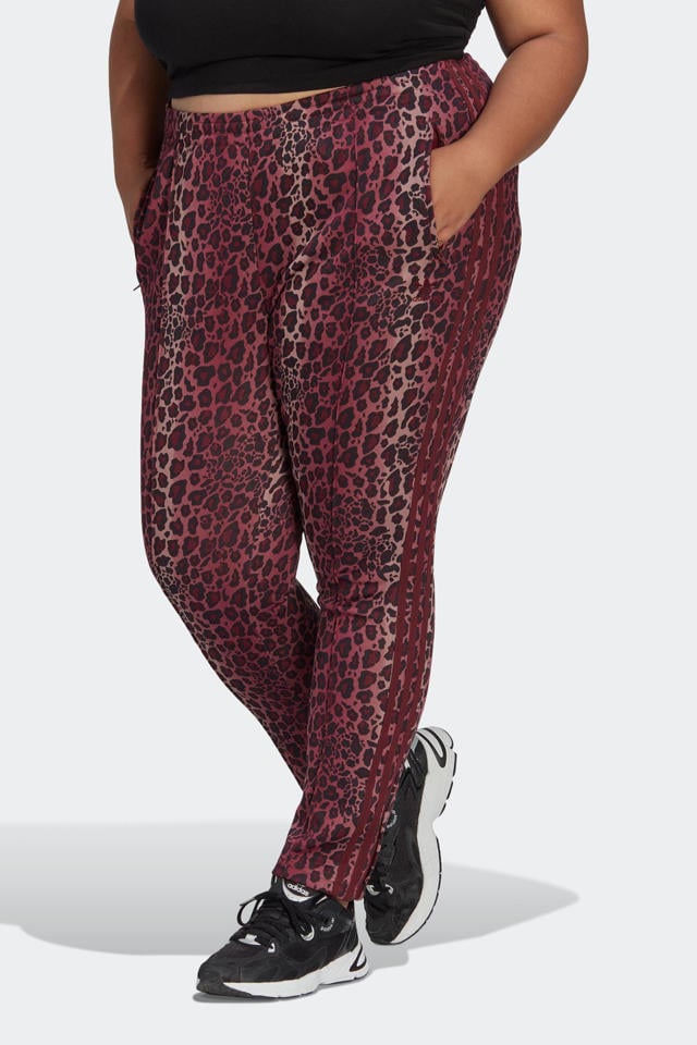 Veel Waardeloos Afkorting adidas Originals Plus Size broek donkerrood panterprint | wehkamp