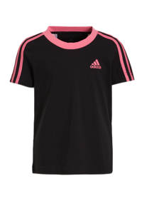 adidas Performance   sport T-shirt zwart/roze