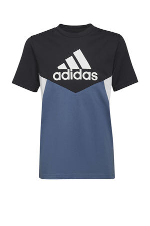   sport T-shirt  zwart/blauw/rood/wit