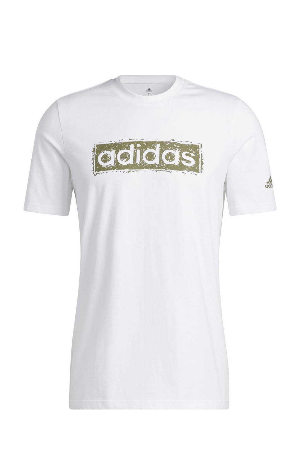 adidas Performance sport T-shirt wit