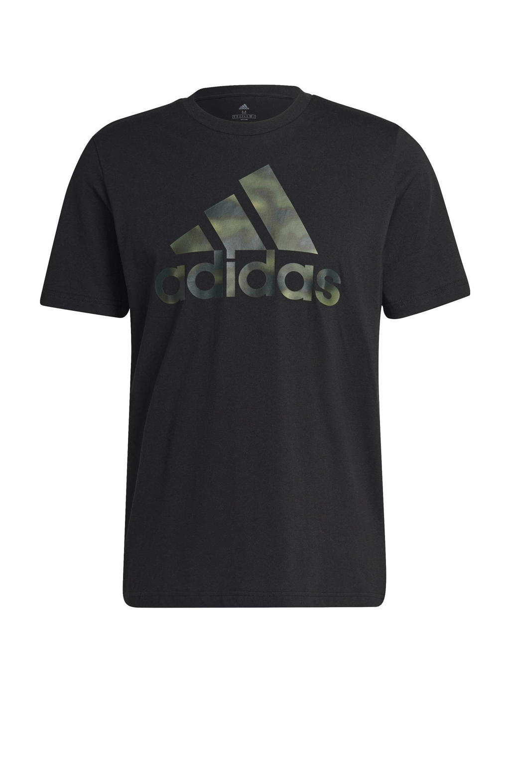 adidas Performance   sport T-shirt zwart/groen