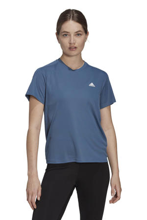 Run It hardloop T-shirt grijsblauw