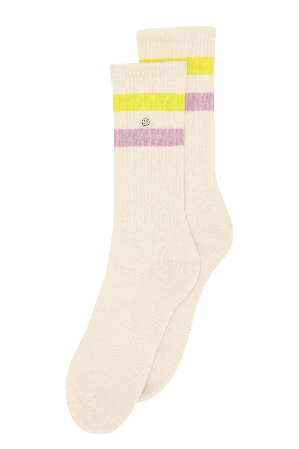 Alfredo Gonzales sokken Athletic Stripes ecru