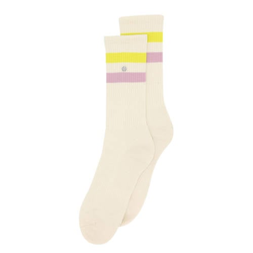 Alfredo Gonzales sokken Athletic Stripes ecru afbeelding