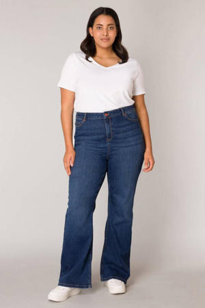 high waist flared jeans Yvana mid blue