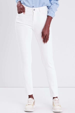 high waist slim fit jeans wit
