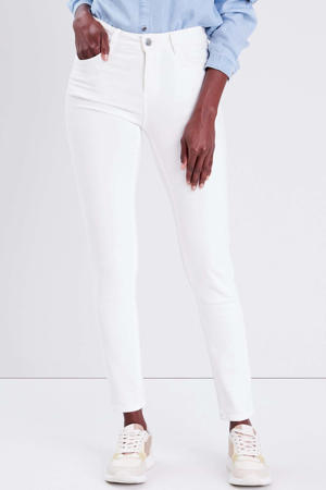 high waist slim fit jeans wit