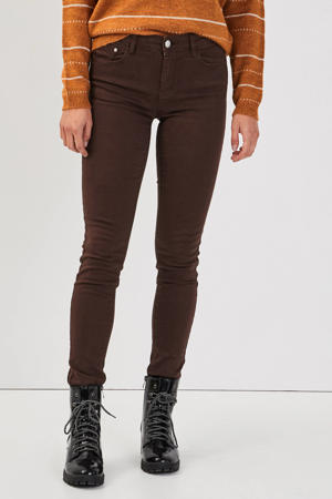 high waist slim fit jeans coffee bean