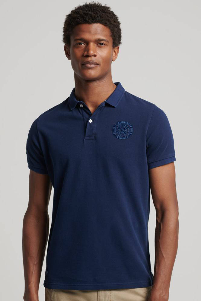 superdry polo navy