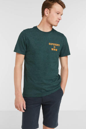 gemêleerd T-shirt enamel green marl