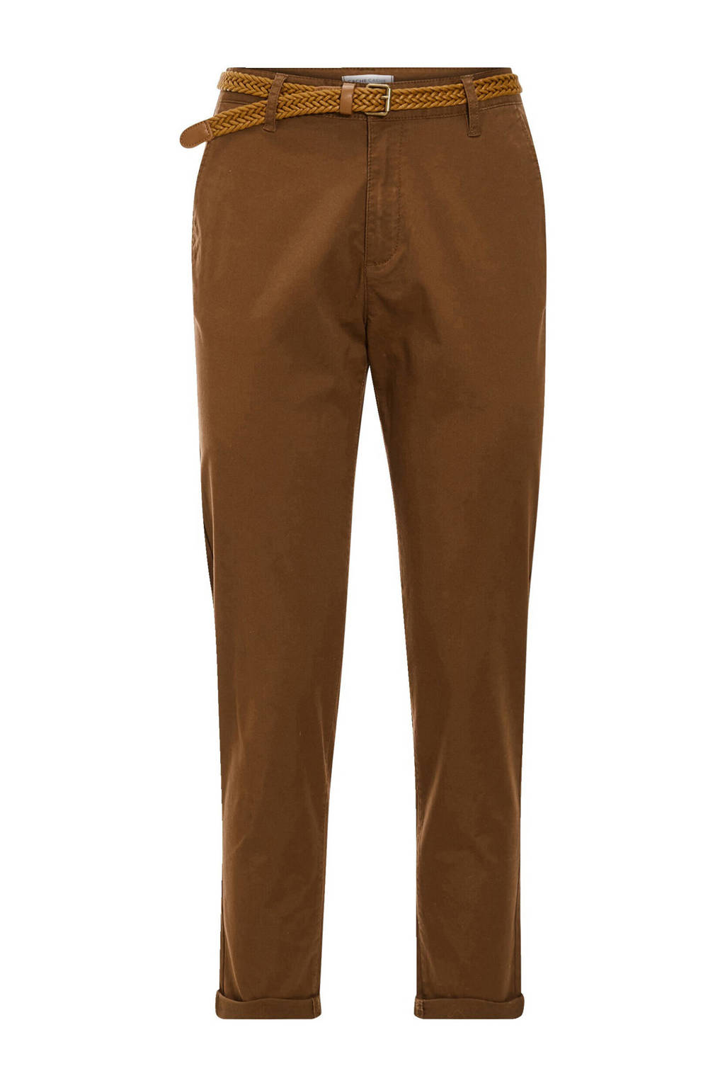 Cache Cache cropped slim fit broek bruin