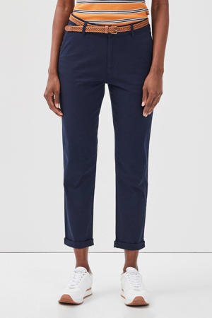 7/8 chinobroek slim fit donkerblauw