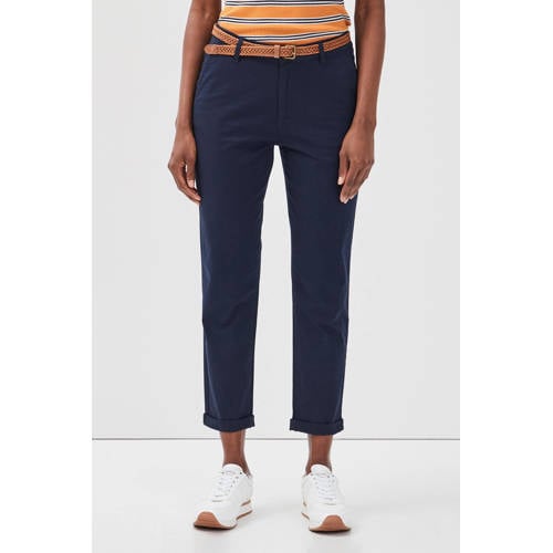 Cache Cache 7/8 chinobroek slim fit donkerblauw afbeelding