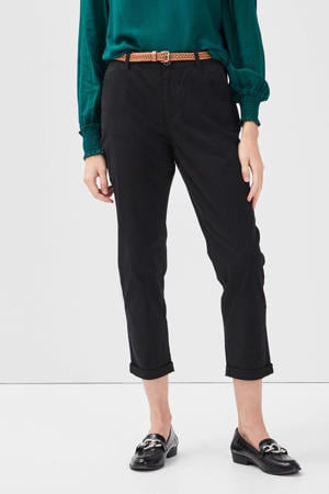 7/8 chinobroek slim fit zwart