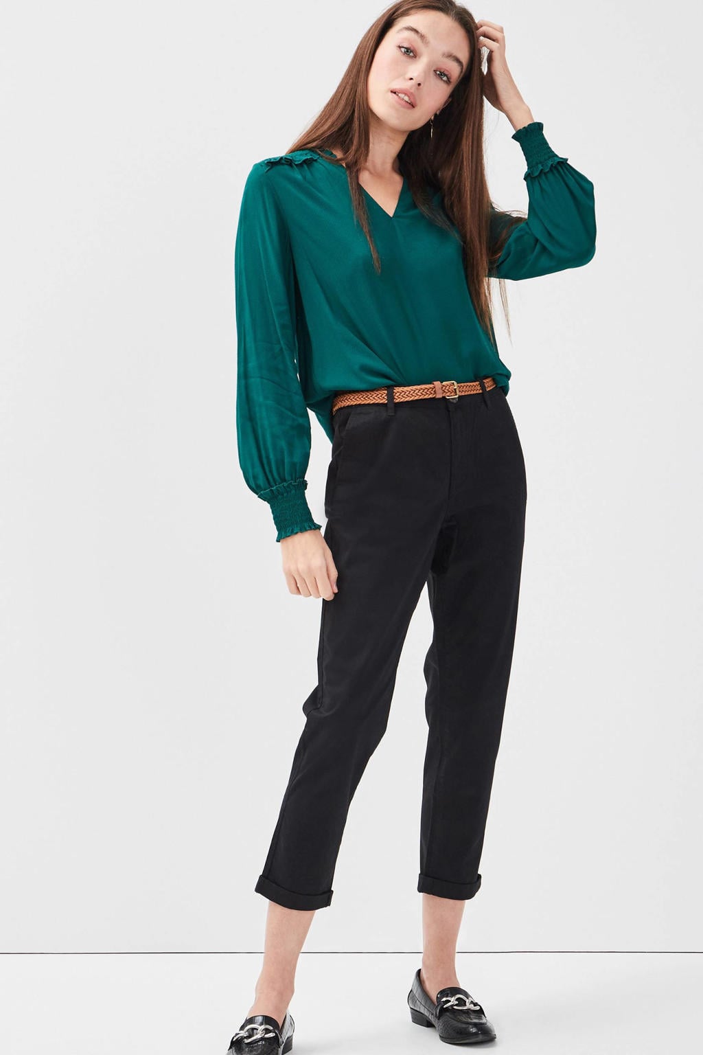 Cache Cache 7/8 chinobroek slim fit zwart
