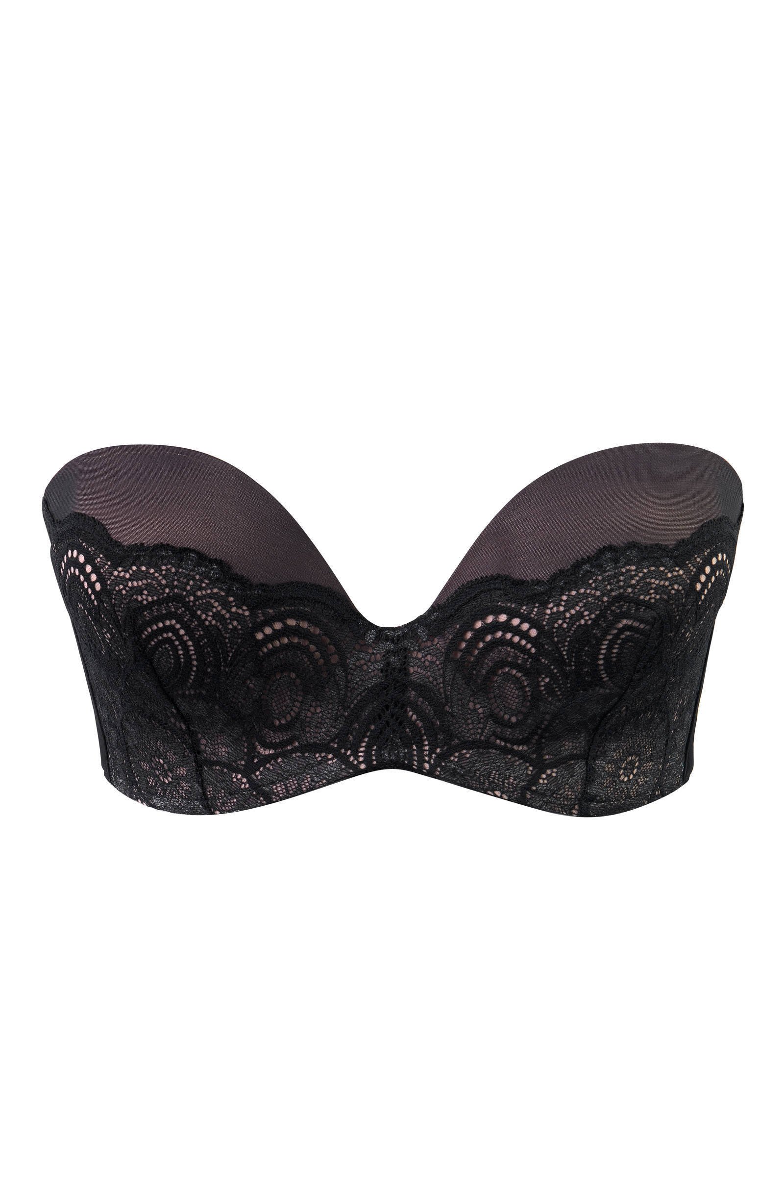 Wonderbra Voorgevormde Strapless Push-up Bh Ultimate Strapless Lace Bra ...