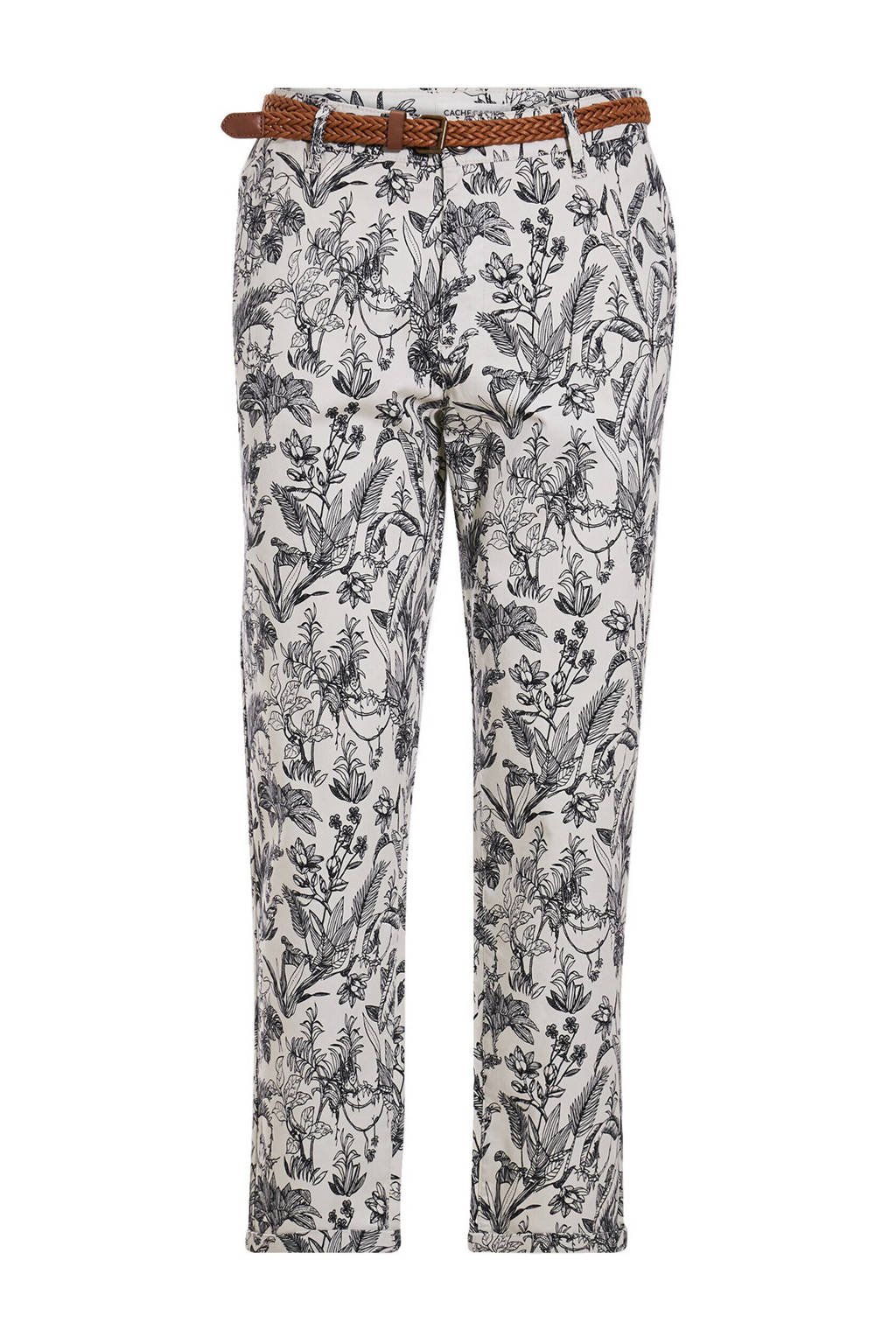Cache Cache cropped slim fit broek grijs/zwart