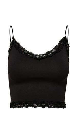 crop top ONLVICKY zwart