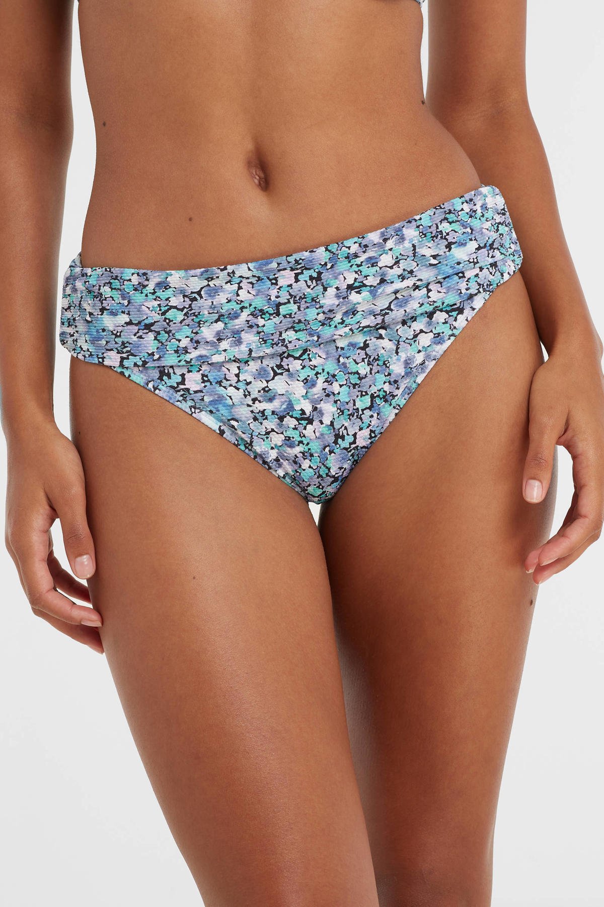 De volgende de wind is sterk Reserveren BEACHWAVE omslag bikinibroekje met textuur blauw/lila/zwart/wit | wehkamp