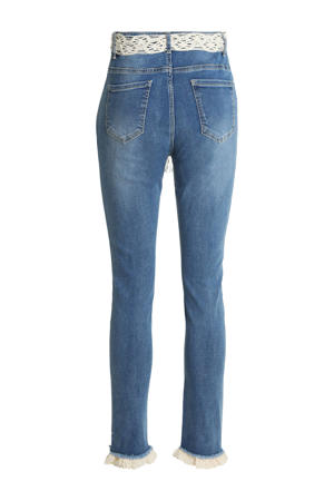 high waist skinny jeans denim clair