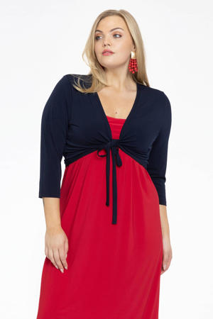 bolero DOLCE van travelstof donkerblauw