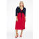 YOEK bolero DOLCE van travelstof donkerblauw