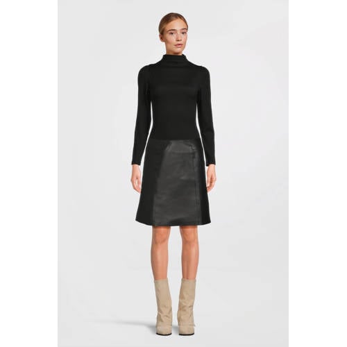 SELECTED FEMME leren rok SLFNEW zwart afbeelding