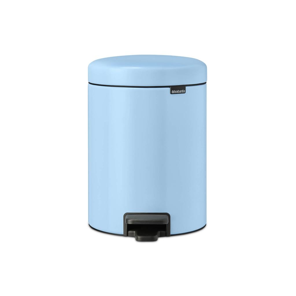 Brabantia NewIcon Pedaalemmer, 5 liter, kunststof binnenemmer - Dreamy Blue (5 liter)