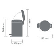 thumbnail: Brabantia NewIcon pedaalemmer (3L) (3 liter)