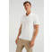 WE Fashion badstof slim fit polo wit