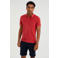 WE Fashion badstof slim fit polo rood