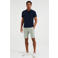 WE Fashion badstof slim fit polo donkerblauw