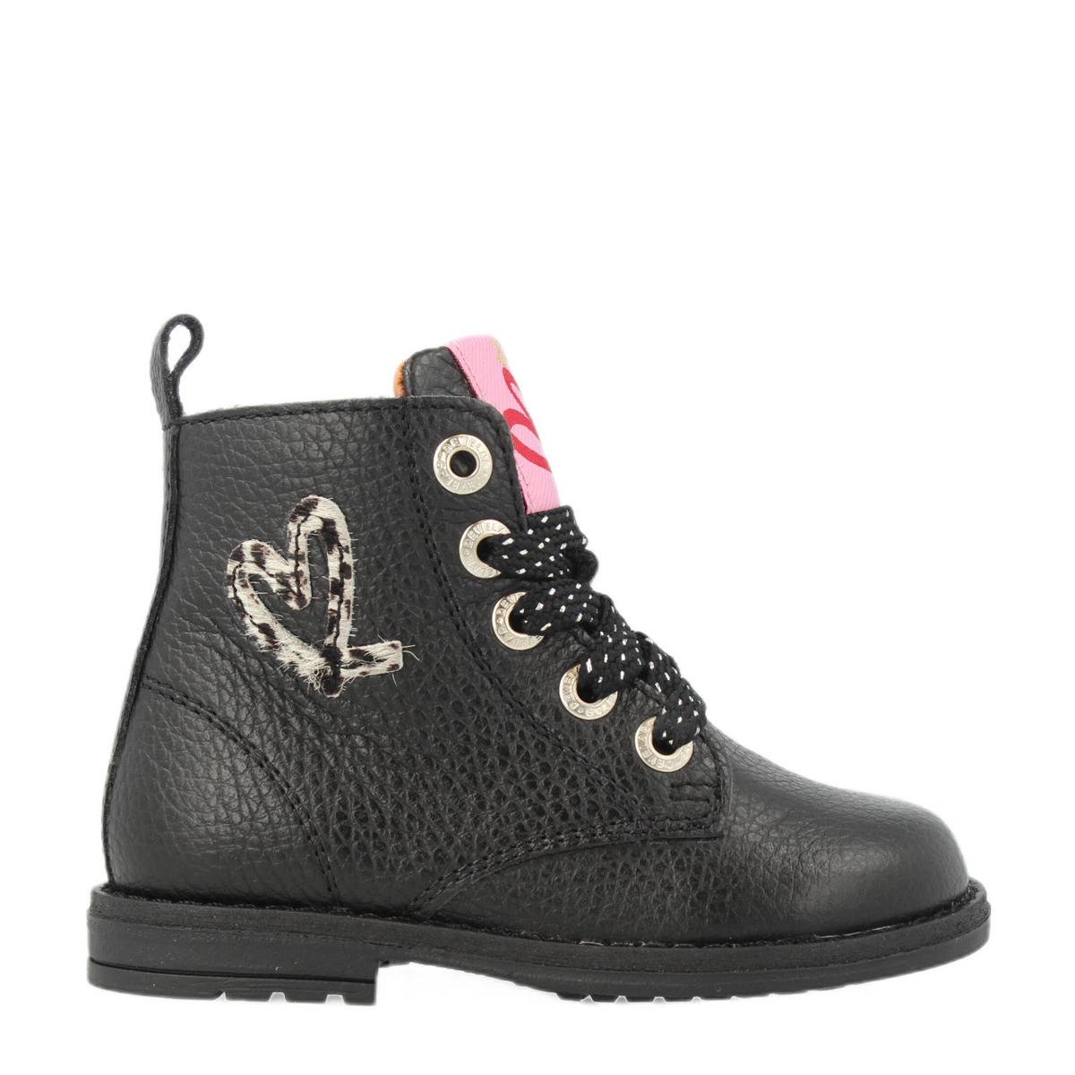 Develab Baby Boots Zwart Develab Boots Zwart Met Hartje Van Studs