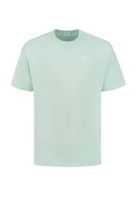 Purewhite T-shirt met logo lt green