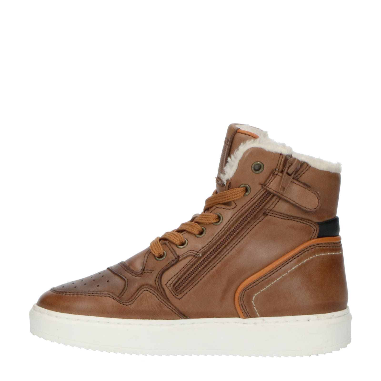 Hip H2364 leren sneakers bruin | wehkamp