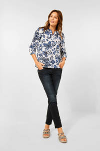 CECIL top met all over print wit