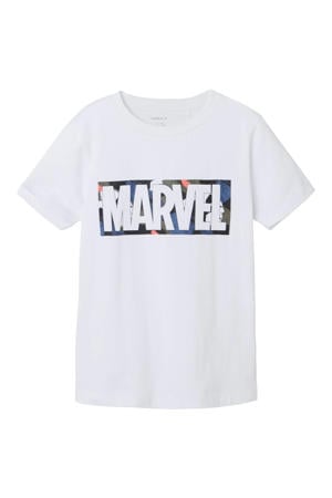 Marvel T-shirt NKMMASE wit