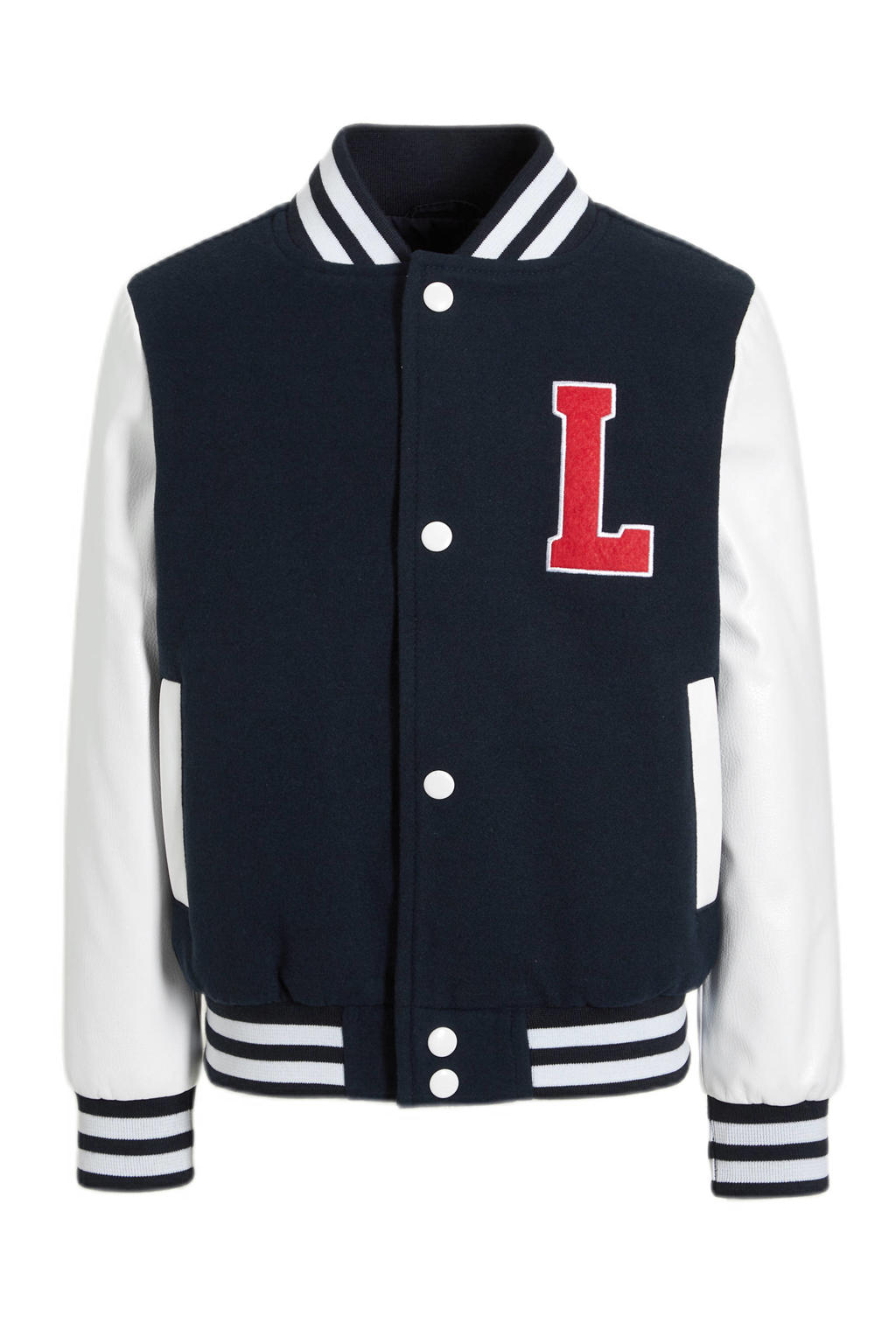 LTB Baseball jacket Fakiri donkerblauw/wit/rood